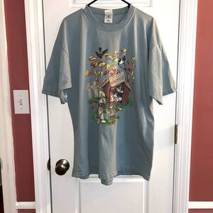 Vtg 90s No Vacancy Cat & Dog House Graphic T-Shirt XL Fruit of the Loom
